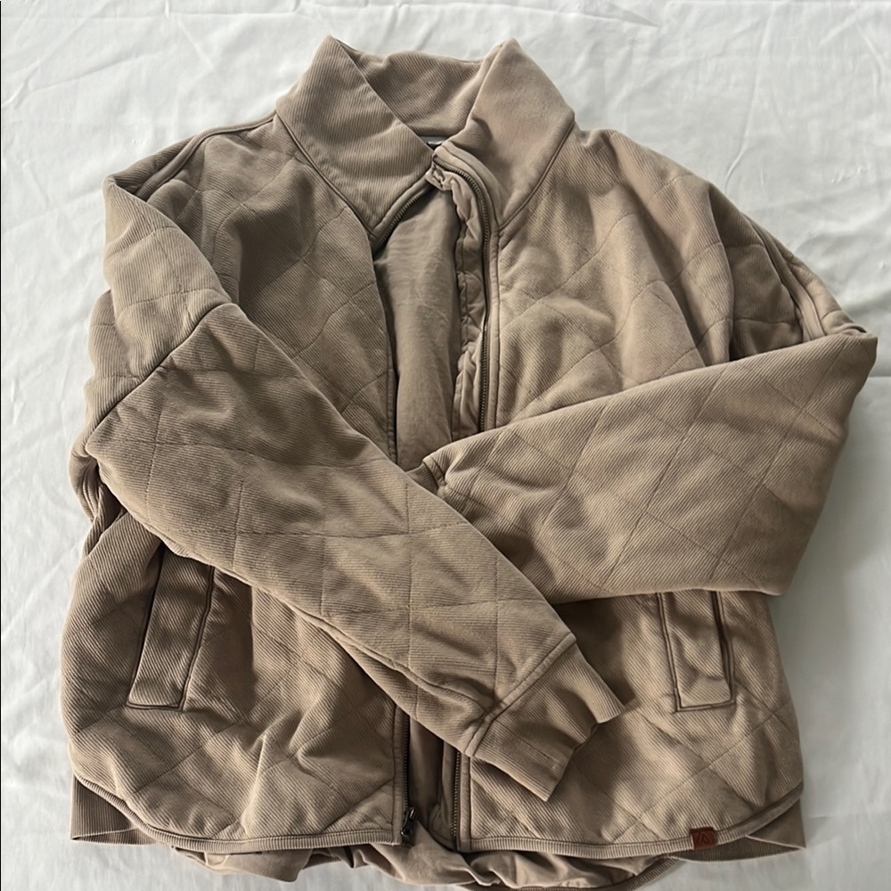 Alpine Design Tan Bomber Jacket with Relaxed Fit